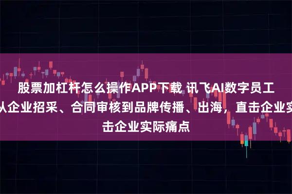 股票加杠杆怎么操作APP下载 讯飞AI数字员工上岗！从企业招采、合同审核到品牌传播、出海，直击企业实际痛点